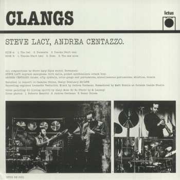 LP Steve Lacy: Clangs LTD