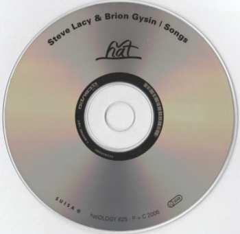 CD Steve Lacy: Songs