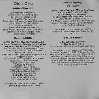 2CD Lol Coxhill: Miller/Coxhill Coxhill/Miller  "The Story So Far..." "...Oh Really?"