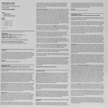 LP Steve Reich: Sextet | Clapping Music | Music For Pieces Of Wood LTD