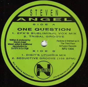 Steven Angel: One Question