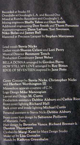 LP Stevie Nicks: Bella Donna