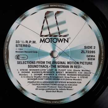 LP Stevie Wonder: The Woman In Red (Selections From The Original Motion Picture Soundtrack)