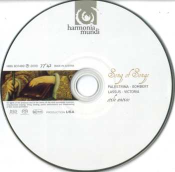 SACD Giovanni Pierluigi da Palestrina: Song Of Songs