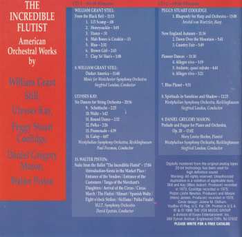 2CD Walter Piston: The Incredible Flutist (American Orchestral Works By Still, Kay, Coolidge, Mason, Piston))