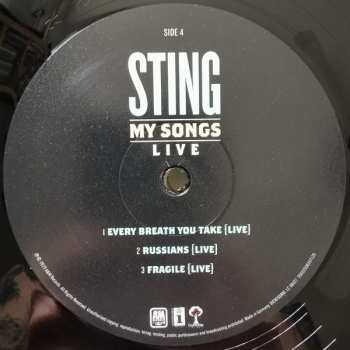 2LP Sting: My Songs (Live) LTD