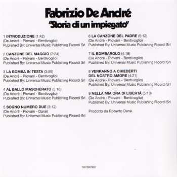 CD Fabrizio De André: Storia Di Un Impiegato LTD | NUM