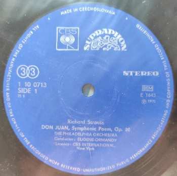 LP Richard Strauss: Don Juan / Tod Und Verklärung