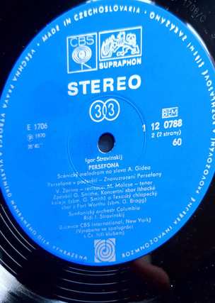 LP Igor Stravinsky: Persefona