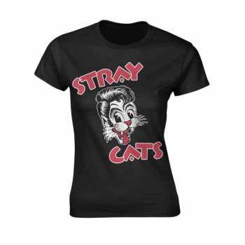 Merch Stray Cats: T-shirt Women's Cat Logo Stray Cats