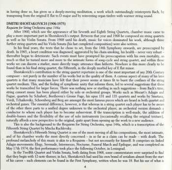 CD String Orchestra St. Gallen: Lamentationes