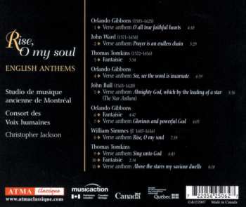 CD Studio de Musique Ancienne de Montréal: Rise, O My Soul - English Anthems