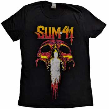 Merch Sum 41: T-shirt Order In Decline Tour 2020 Candle Skull