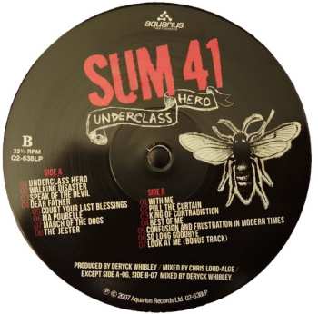 LP Sum 41: Underclass Hero CLR | LTD
