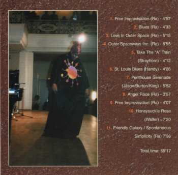 CD Sun Ra: Piano Recital - Teatro La Fenice, Venezia LTD