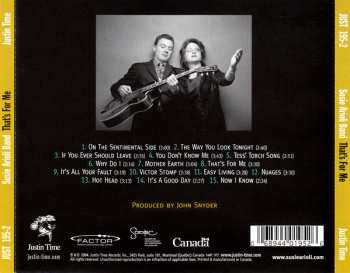 CD Susie Arioli Band: That's For Me