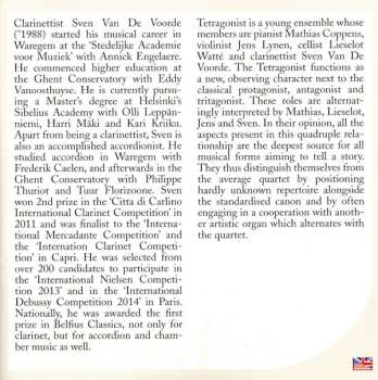 CD Sven van de Voorde: TetraGonist / Quatuor Pour La Fin Du Temps