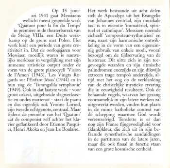 CD Sven van de Voorde: TetraGonist / Quatuor Pour La Fin Du Temps