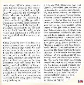 CD Sven van de Voorde: TetraGonist / Quatuor Pour La Fin Du Temps