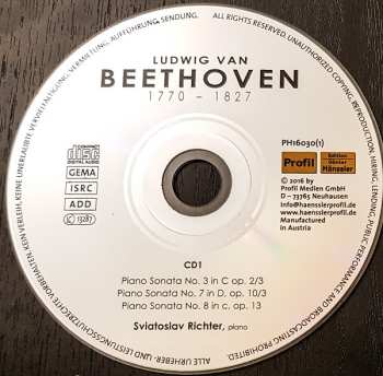 12CD/Box Set Ludwig van Beethoven: Sviatoslav Richter Plays Beethoven