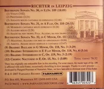 CD Sviatoslav Richter: Richter In Leipzig (The Complete Recital Of November 28, 1963)