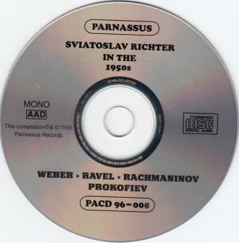 2CD Sergei Prokofiev: Sviatoslav Richter In The 1950s