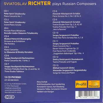 13CD/Box Set Sviatoslav Richter: Sviatoslav Richter Plays Russian Composers