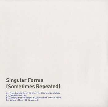 LP Sylvain Chauveau: Singular Forms (Sometimes Repeated)