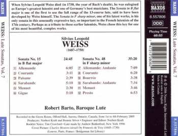 CD Sylvius Leopold Weiss: Lute Sonatas, Volume 7