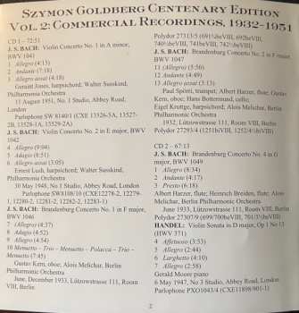 8CD/Box Set Szymon Goldberg: Centenary Edition Volume Two. Commercial Recordings 1932-1951