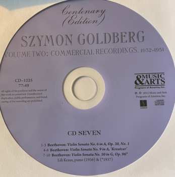 8CD/Box Set Szymon Goldberg: Centenary Edition Volume Two. Commercial Recordings 1932-1951