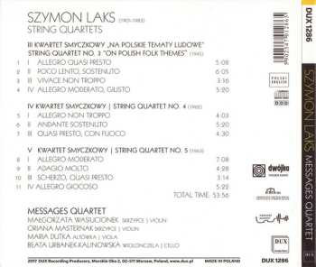 CD Szymon Laks: String Quartets