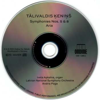 CD Iveta Apkalna: Symphonies Nos. 5 & 8 • Aria