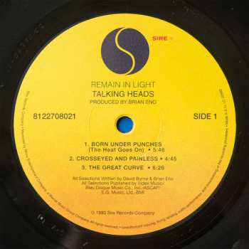 LP Talking Heads: Remain In Light