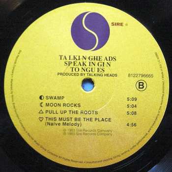 LP Talking Heads: Speaking In Tongues