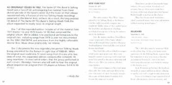 2CD Talking Heads: The Name Of This Band Is Talking Heads