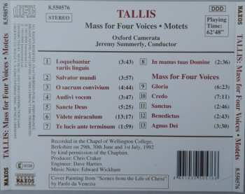 CD Thomas Tallis: Mass For Four Voices • Motets
