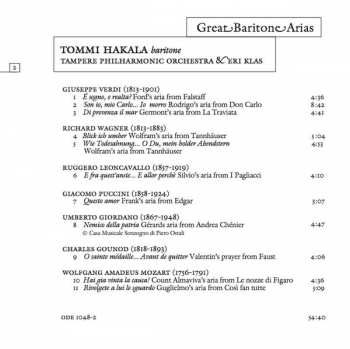 CD Tampere Philharmonic Orchestra: Great Baritone Arias