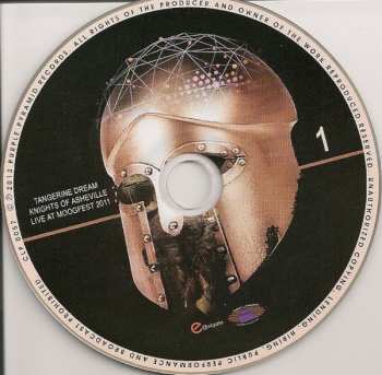2CD Tangerine Dream: Knights Of Asheville - Tangerine Dream Live At Moogfest - Asheville - North Carolina 2011
