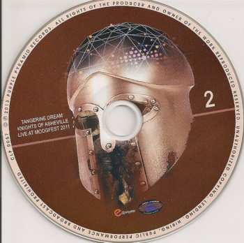 2CD Tangerine Dream: Knights Of Asheville - Tangerine Dream Live At Moogfest - Asheville - North Carolina 2011