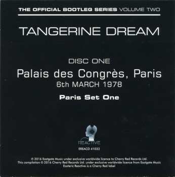 4CD/Box Set Tangerine Dream: The Official Bootleg Series Volume Two