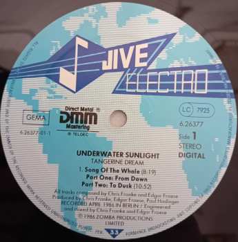 LP Tangerine Dream: Underwater Sunlight