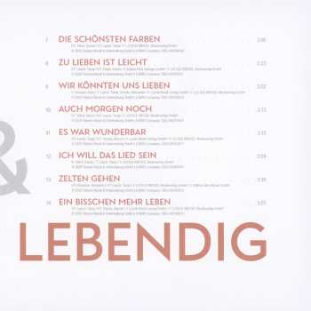 CD Tanja Lasch: Laut & Lebendig