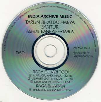 CD Tarun Bhattacharya: Raga Gujari Todi