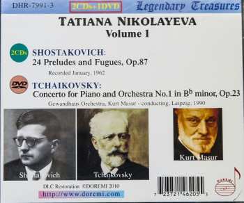 2CD/DVD/Box Set Pyotr Ilyich Tchaikovsky: 24 Preludes & Fugues, Op.87 / Piano Concerto No.1, Op.23 - Tatiana Nikolayeva Volume 1