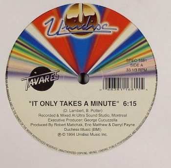 LP Tavares: It Only Takes A Minute / Just An Illusion