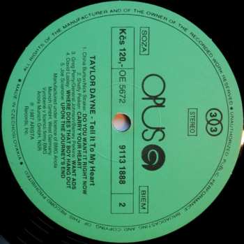 LP Taylor Dayne: Tell It To My Heart