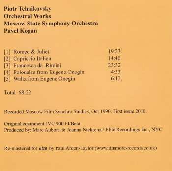 CD Pyotr Ilyich Tchaikovsky: Tchaikovsky: Orchestral Works