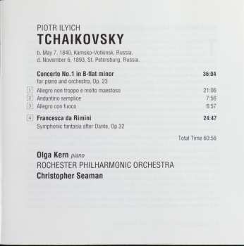 CD Pyotr Ilyich Tchaikovsky: Piano Concerto No. 1 / Francesca da Rimini