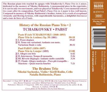 CD Pyotr Ilyich Tchaikovsky: History Of The Russian Piano Trio, Vol. 2